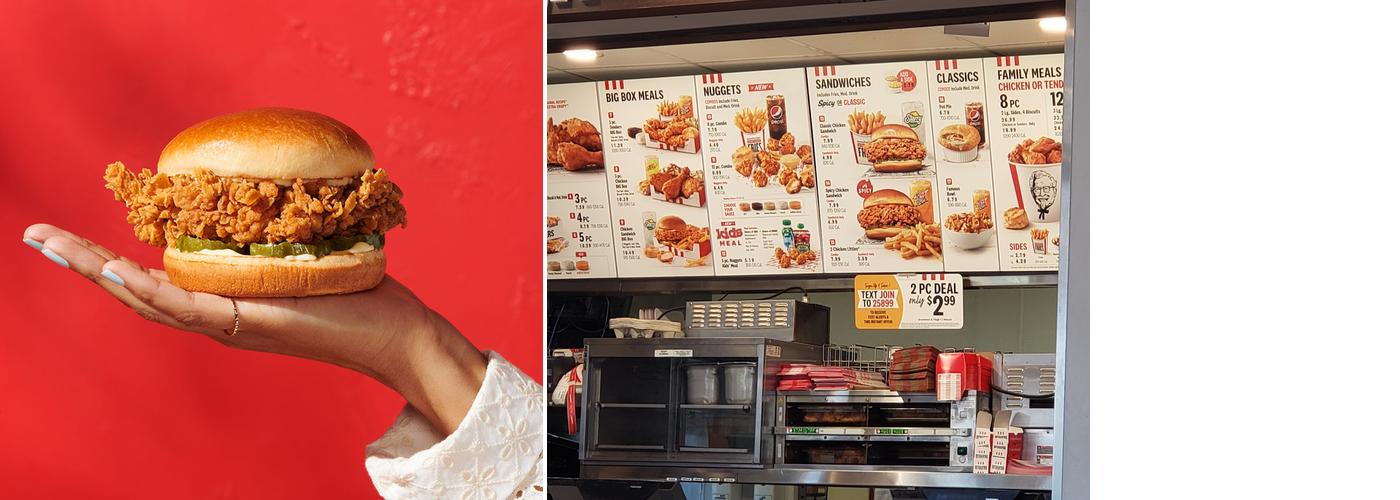 KFC Menu