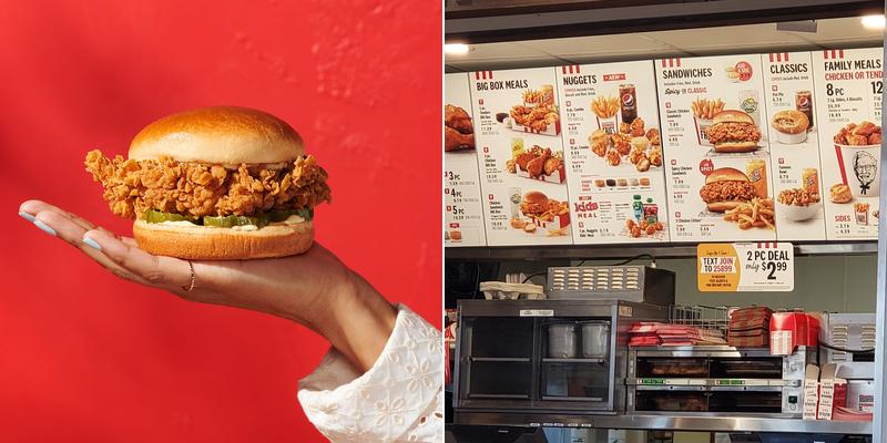 KFC Menu