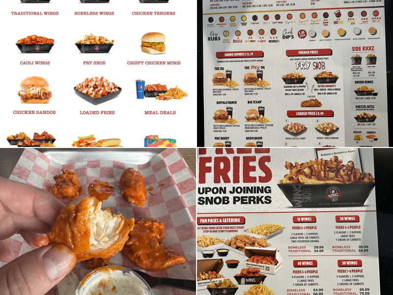 Wing Snob Menu