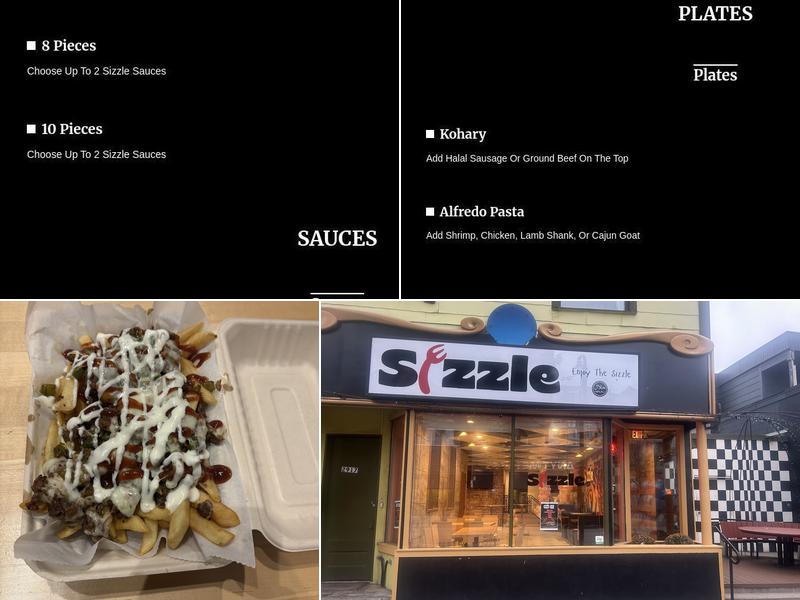 Sizzle Menu