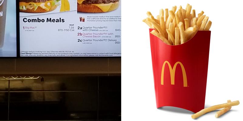 McDonald's Menu