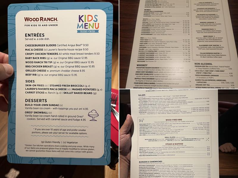 Wood Ranch Manhattan Beach Menu