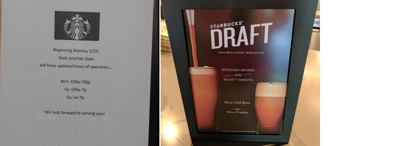 Starbucks Menu