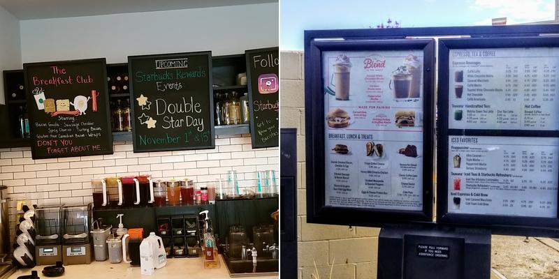 Starbucks Menu