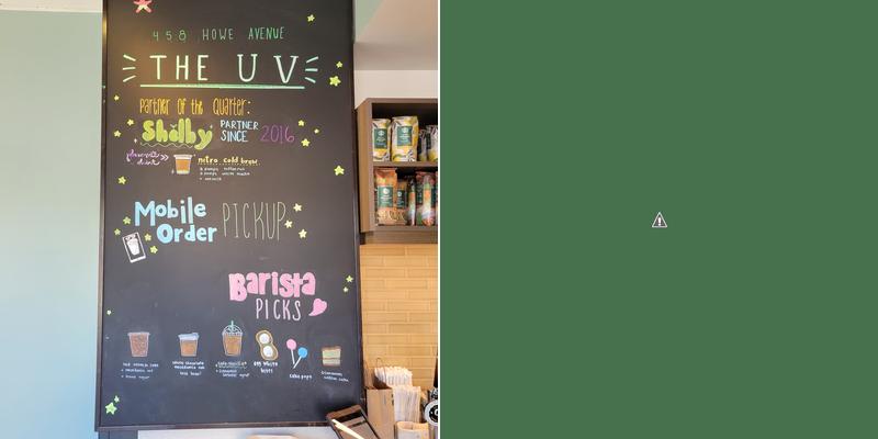Starbucks Menu