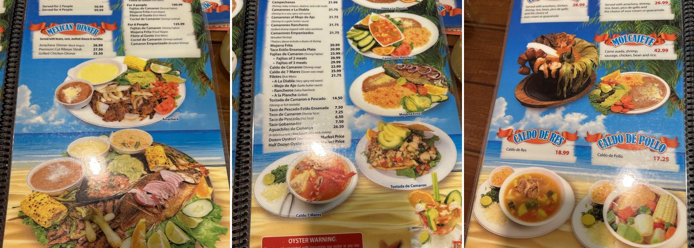 La Parrilla Grill Menu