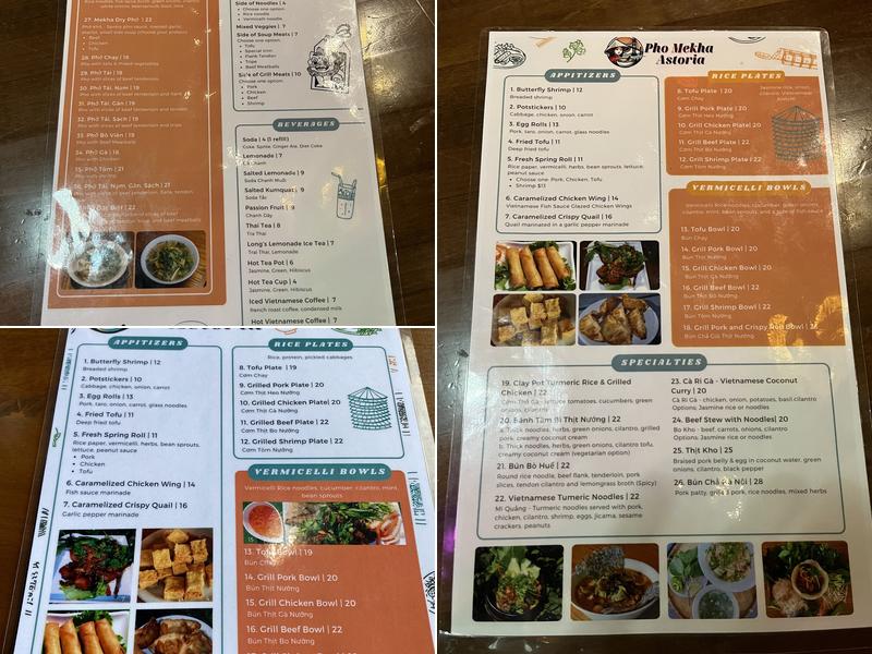 Pho Mekha Astoria Menu