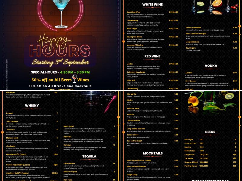 Dwaraka's Bawarchi Indian Kitchen Menu