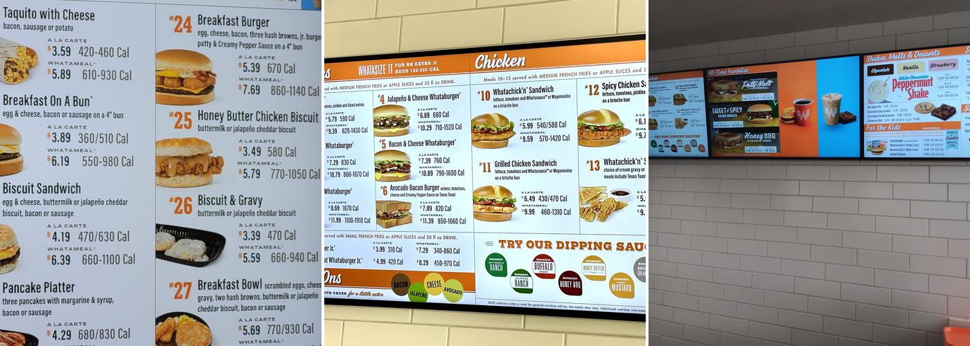 Whataburger Menu
