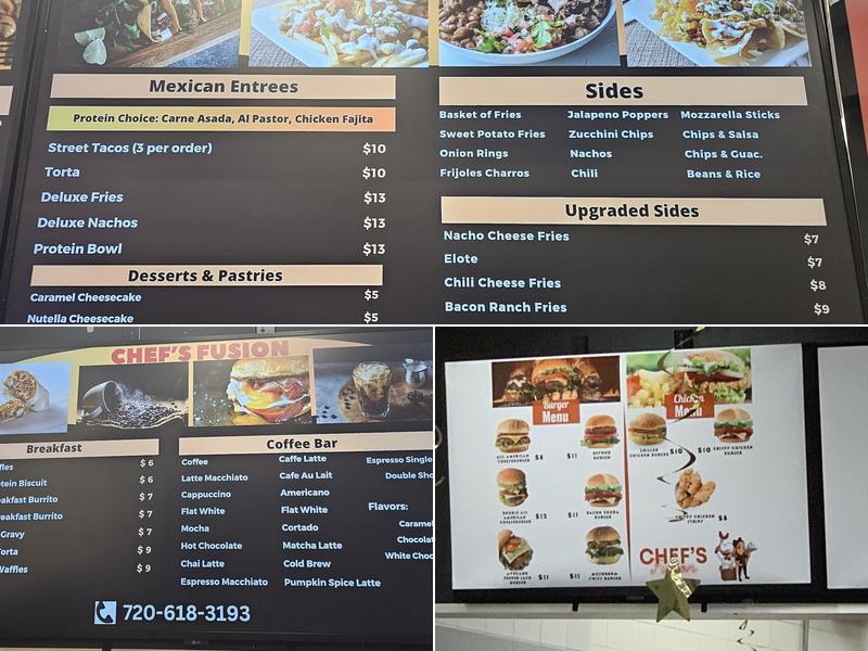 Chef’s Fusion Menu