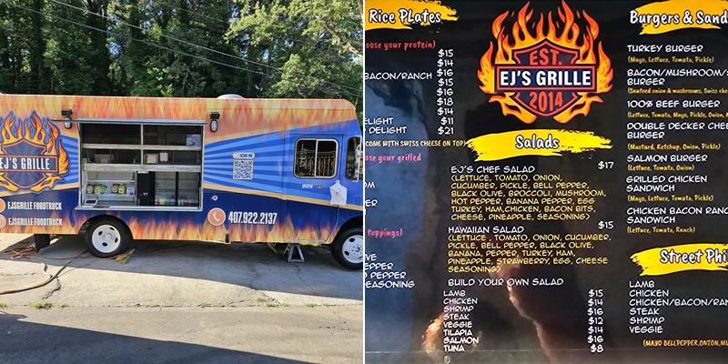 EJ's Grille Menu