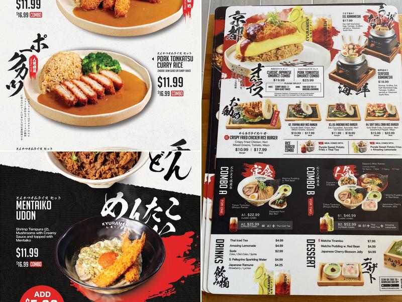 Kyuramen x TBaar - West Midtown Atlanta GA Menu