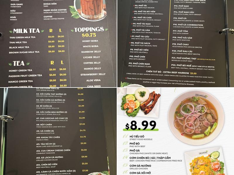 New Super Pho - Doraville Menu