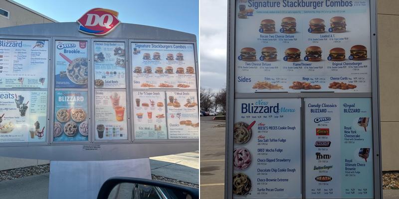Dairy Queen Grill & Chill Menu