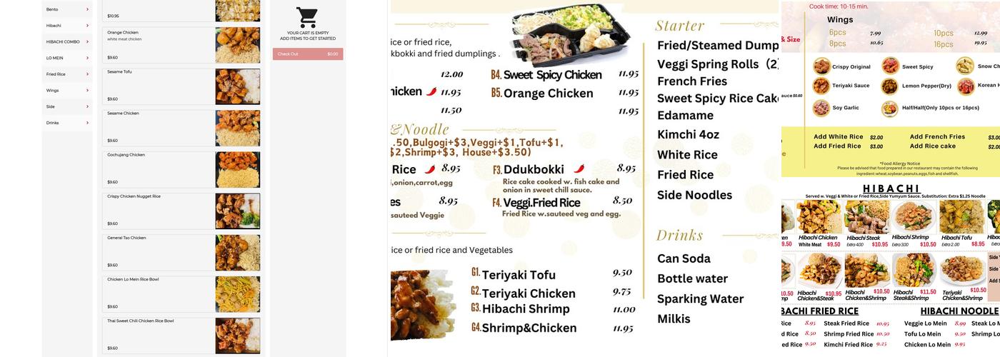 BENTO STOP(HIBACHI Grill) Menu