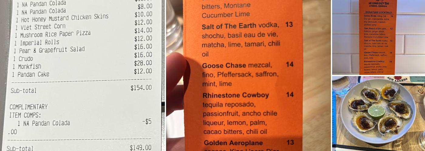 Pretty Boy Menu