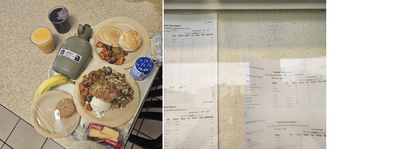 Air Force Dining Facility Menu