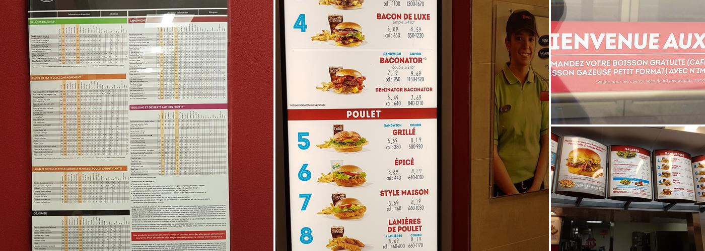 Wendy's Menu