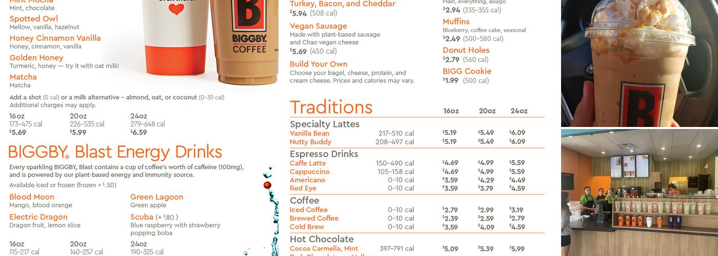 Biggby Coffee Menu