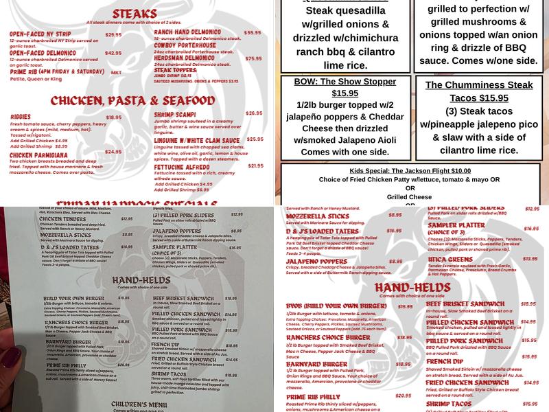 Ranchers Choice NY Menu