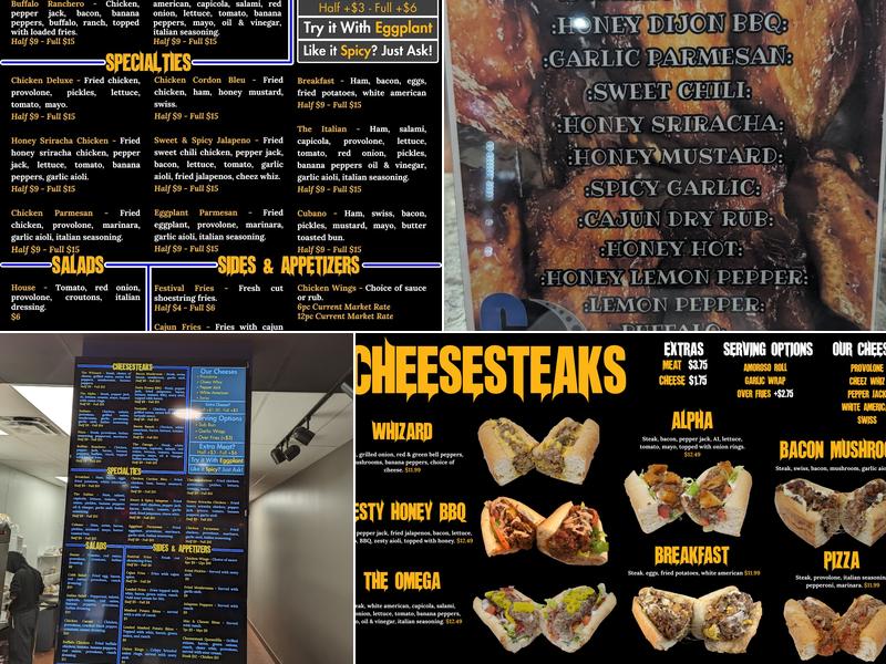 Cheesesteak Whizard Mayfield Menu
