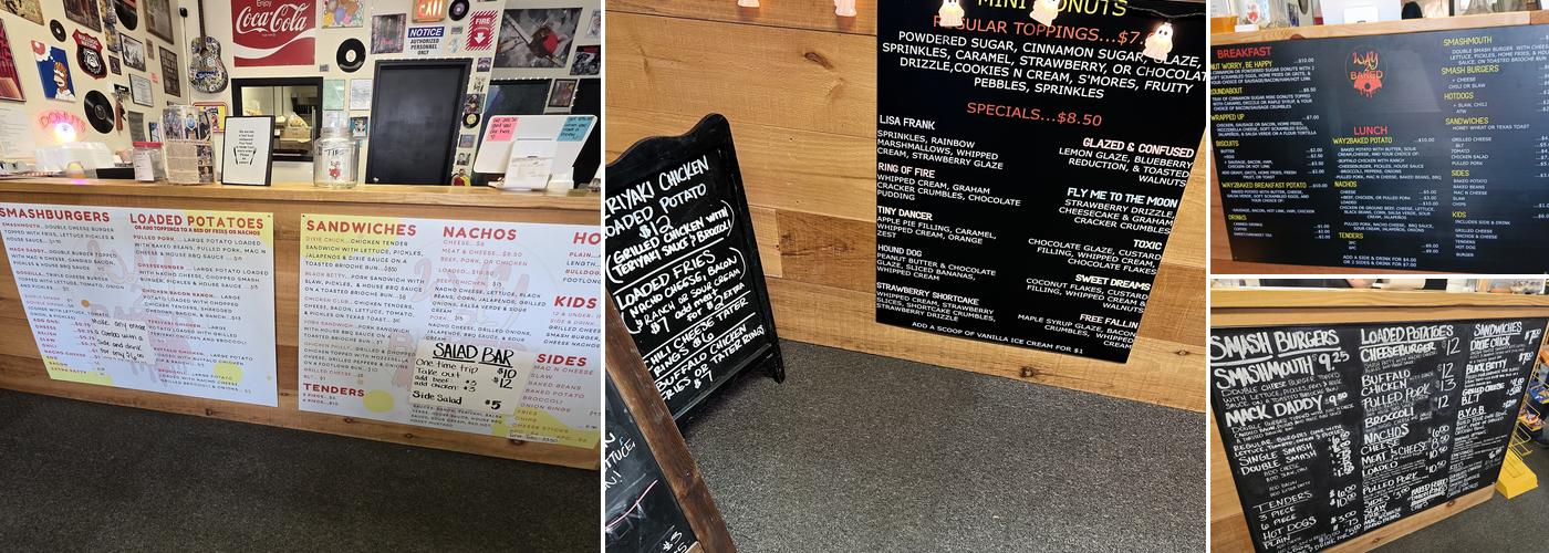Way2Baked Menu