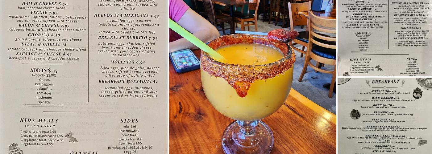 Torito Grill Menu