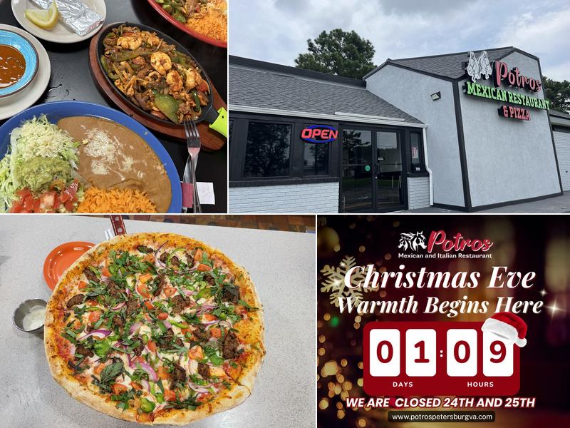 Potros Mexican Restaurant & Pizza 1910 E Washington St, Petersburg