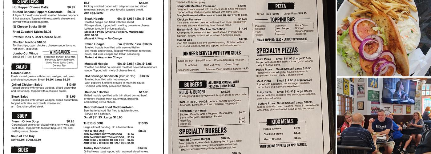 Manor Grille Menu