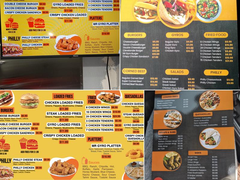 Mr Gyro & Grill Menu