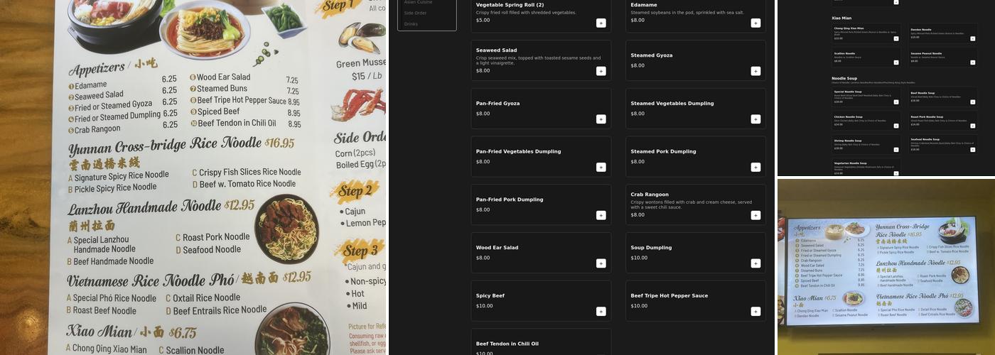 Magic Chopsticks Noodle Bar Menu