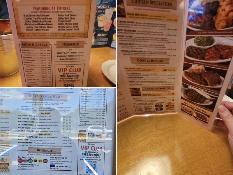 Texas Roadhouse Menu