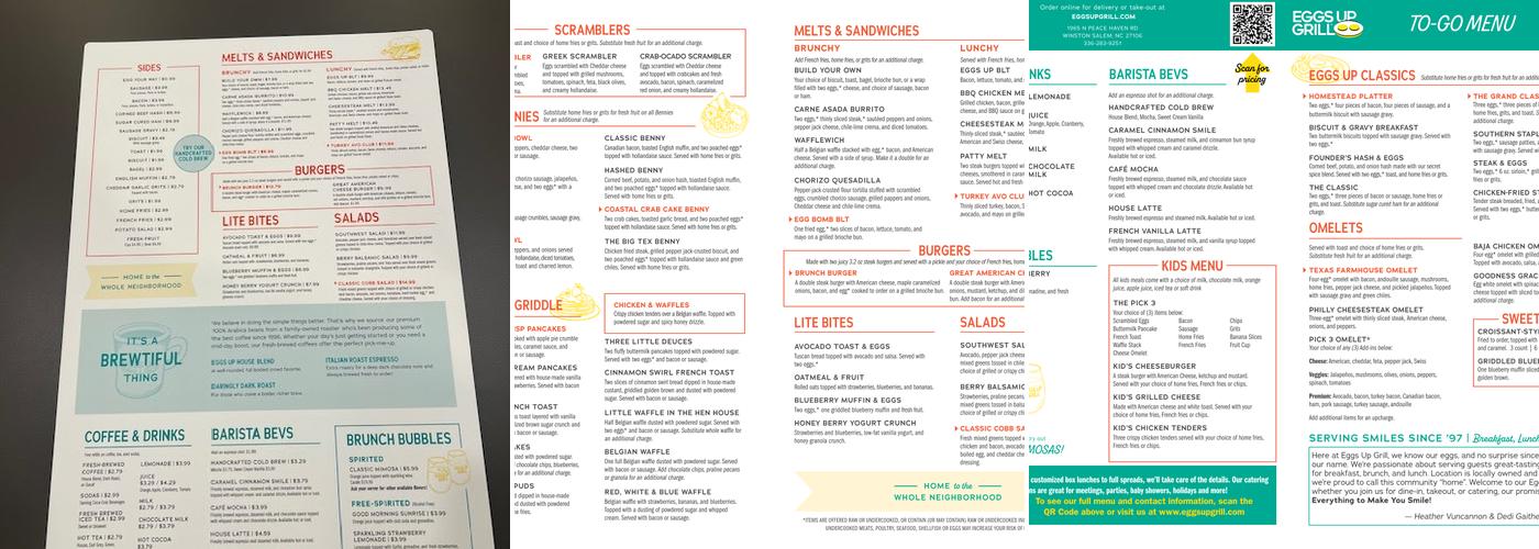 Eggs Up Grill Menu