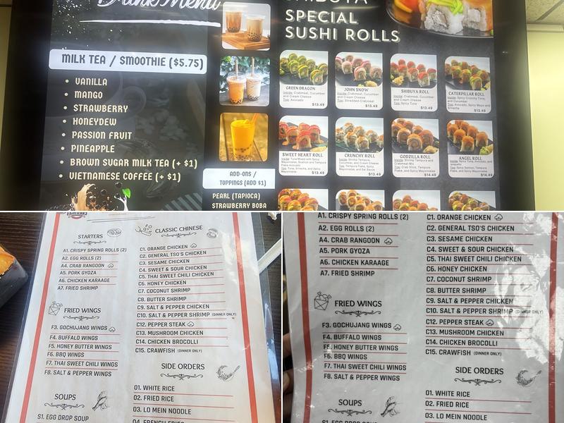 Shibuya - Buffet | AYCE | Sushi & Hibachi Menu