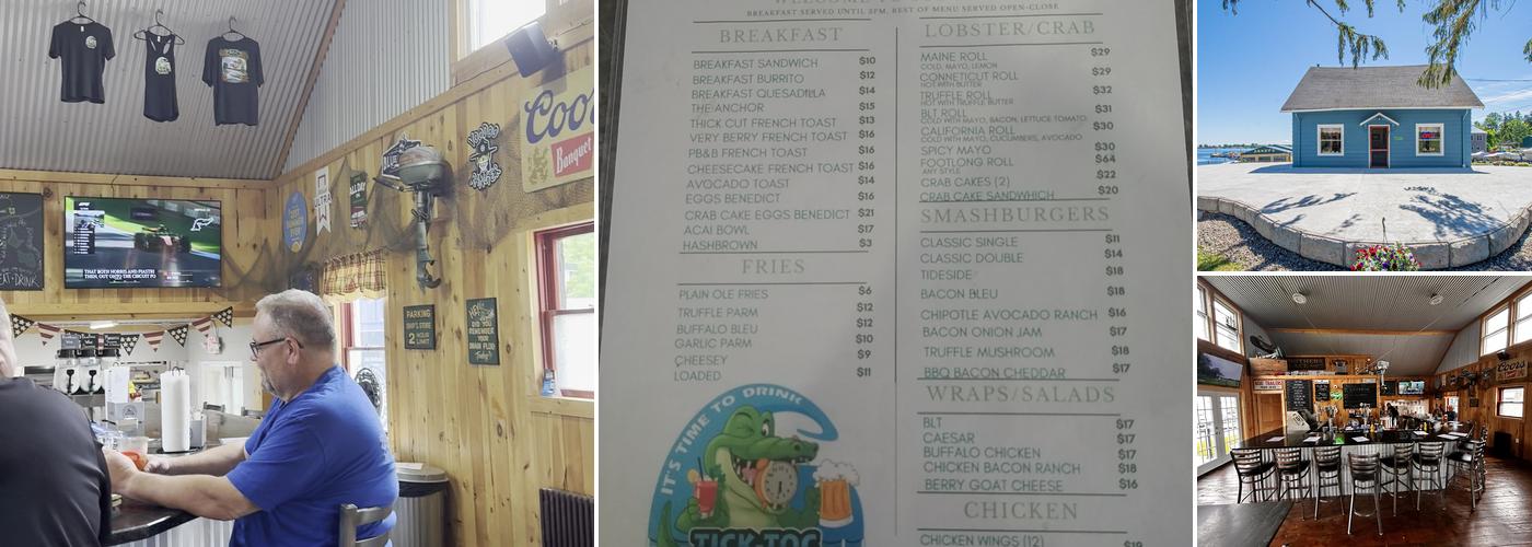 Tick-Toc Croc's Menu