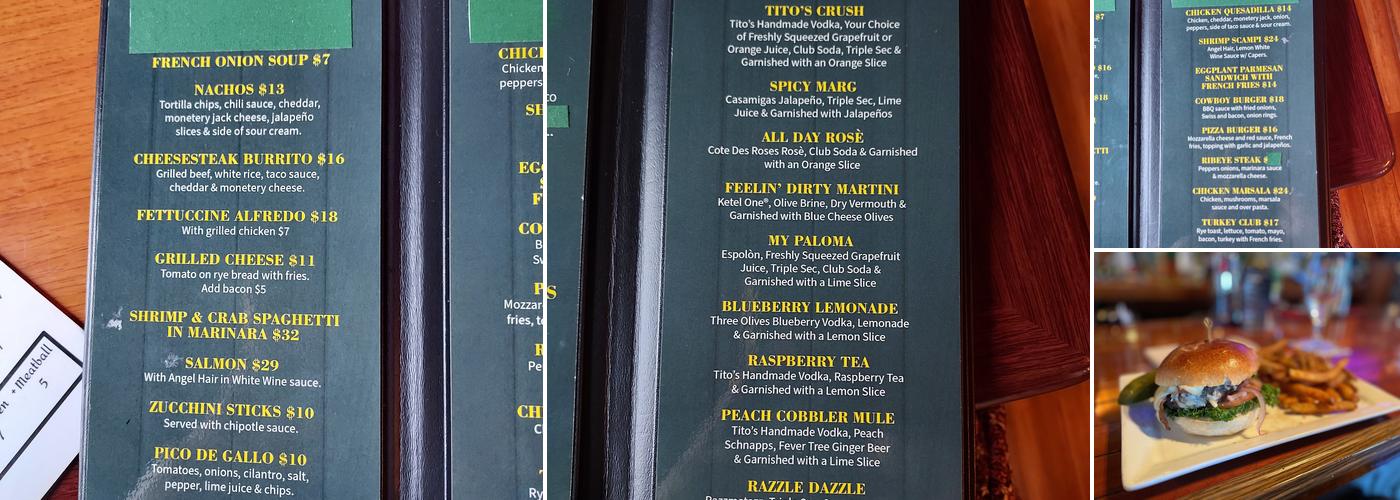 Flanagan's Pub & Grille Menu