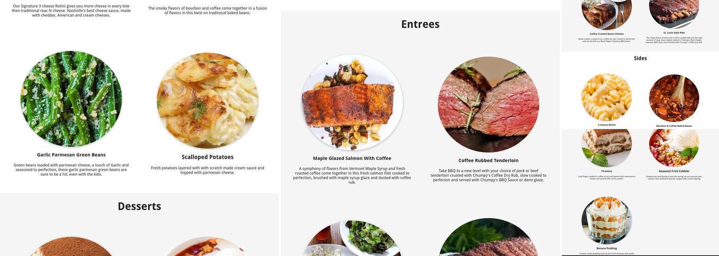 Chumpys Kitchen Menu