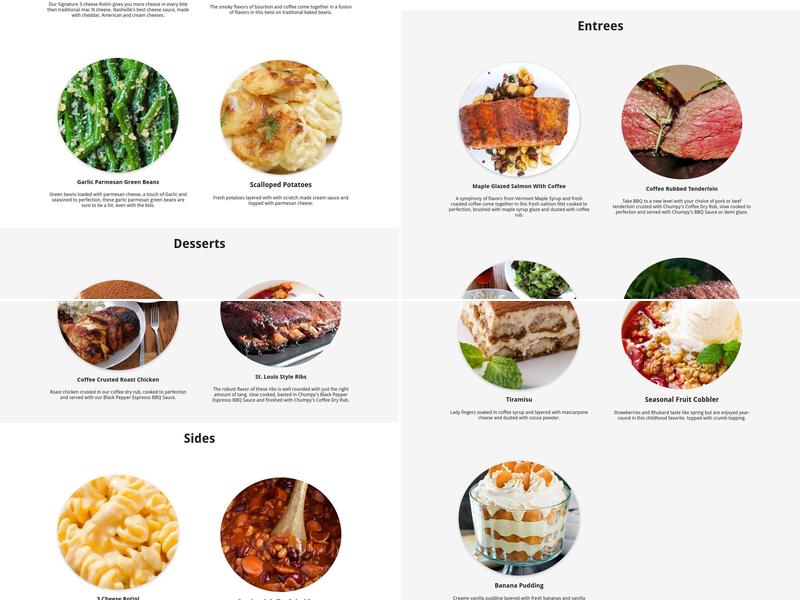 Chumpys Kitchen Menu