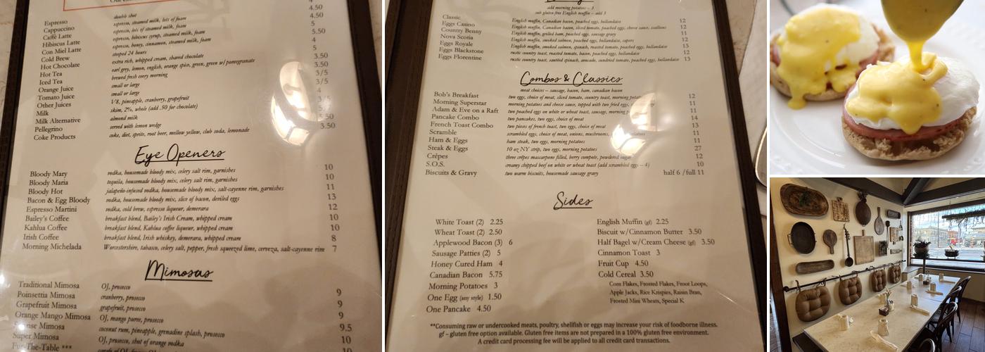 The Copper Pot Breakfast Cafe Menu