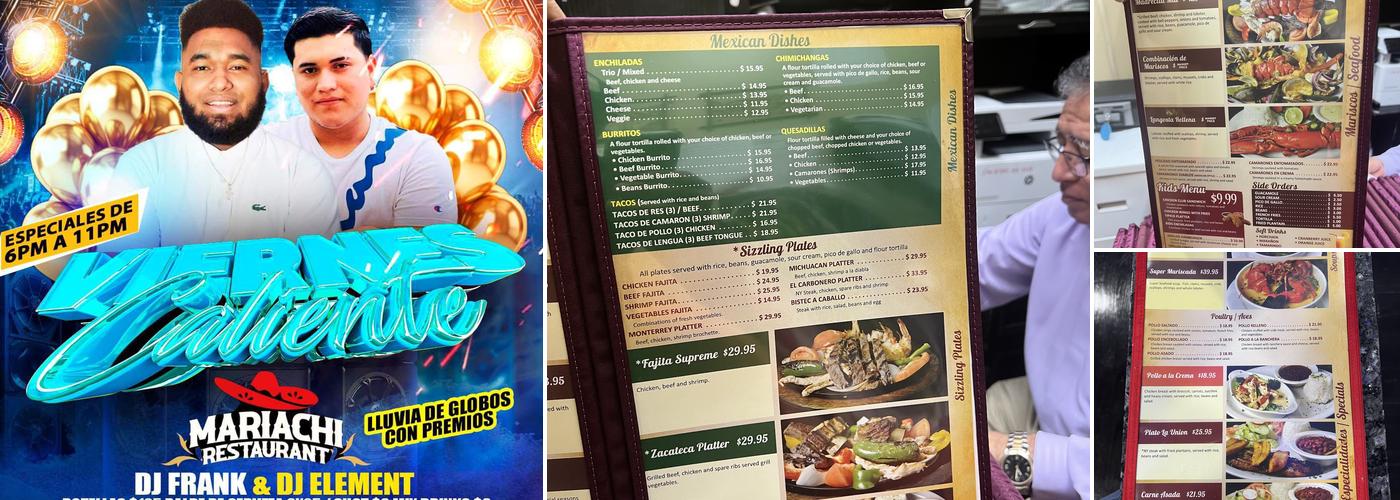 Mariachi Restaurant Bar and Grill Menu