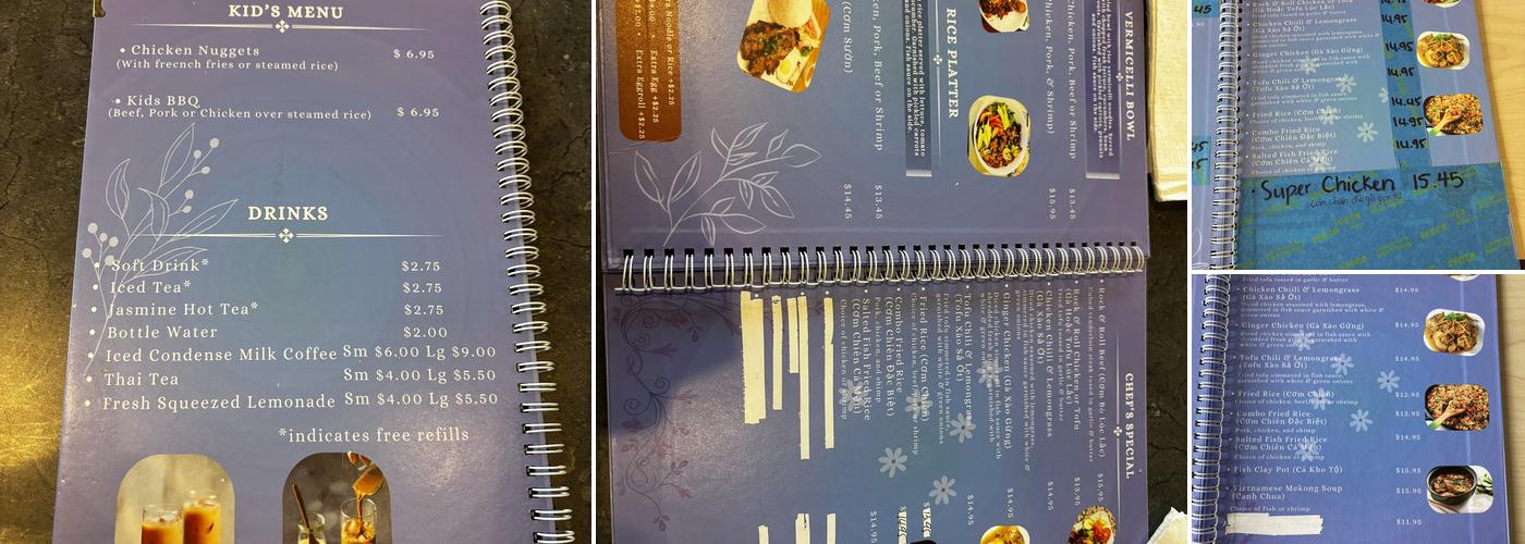 Lets Pho Beamer Menu