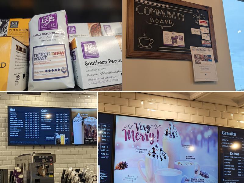 PJ's Coffee Menu