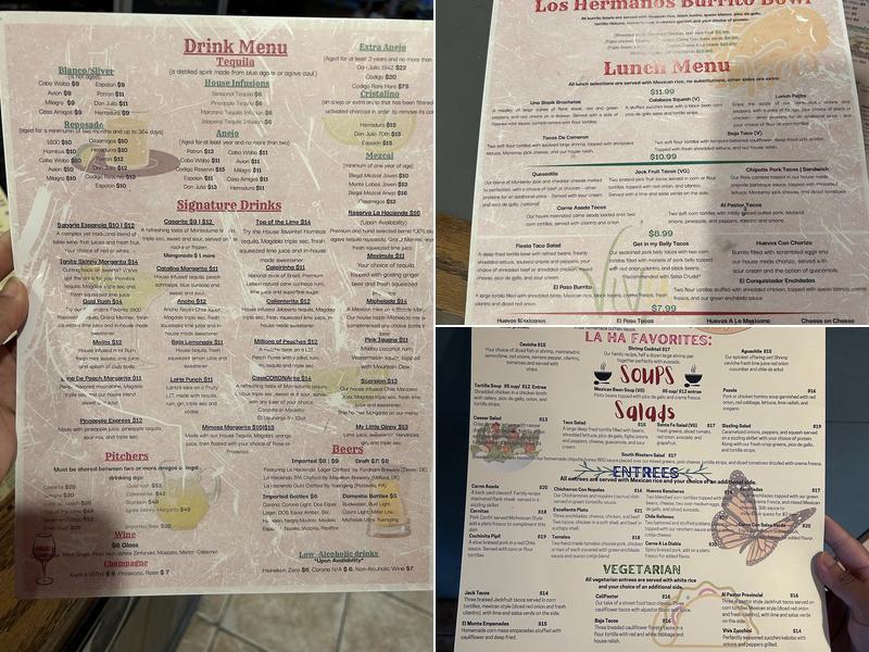 La Hacienda West Dover Menu