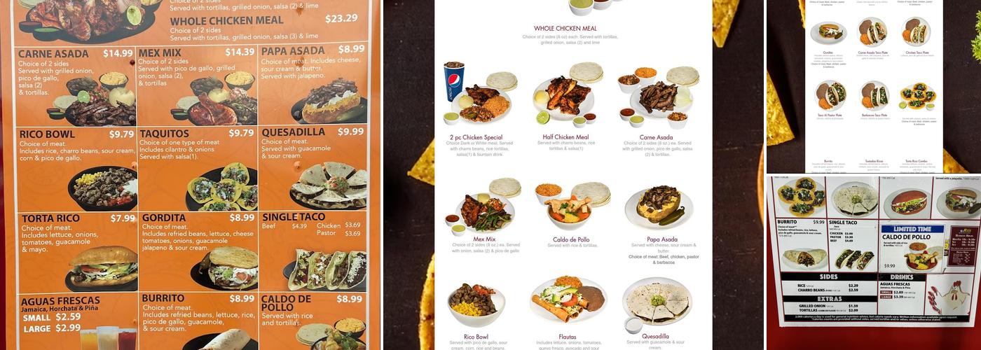 El Pollo Rico Express #7 Menu
