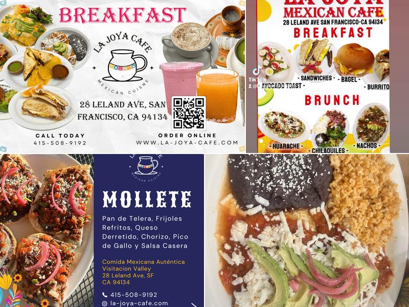 La Joya Cafe Menu