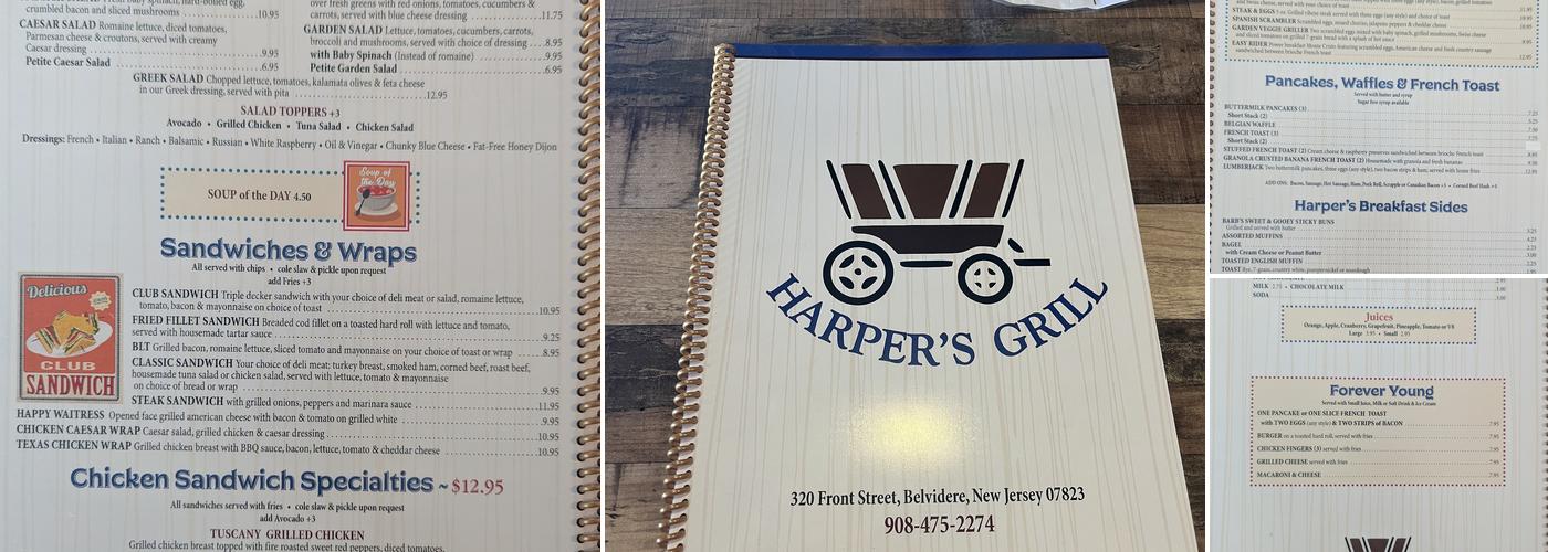Harper's Grill Menu