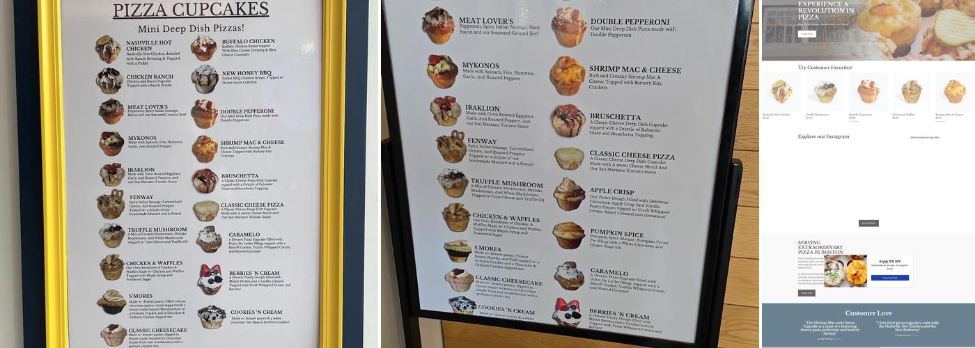 Boston Pizza Cupcakes Menu