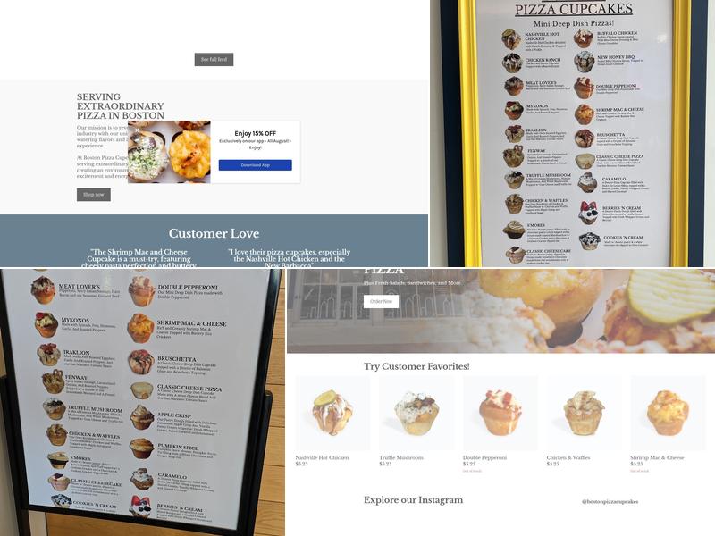 Boston Pizza Cupcakes Menu