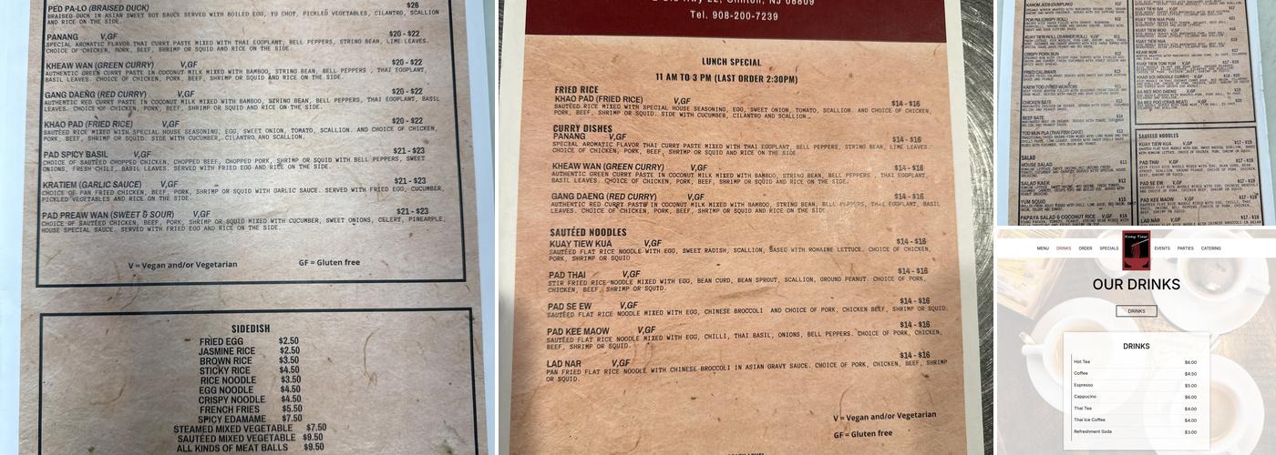 Kuay Tiew 9 Noodles & More Menu