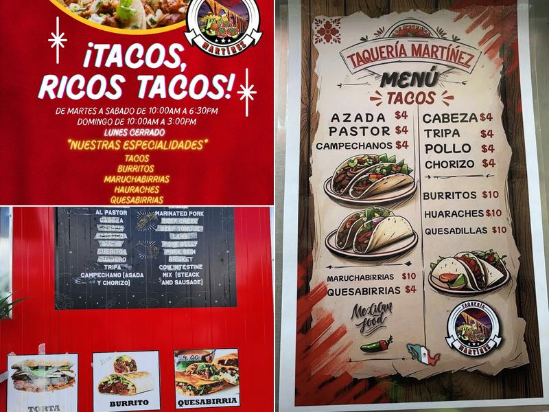 Taqueria Martinez Menu